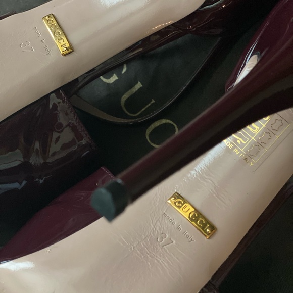 Gucci burgundy heels size 7. Only worn less than 5 times! - Picture 4 of 4